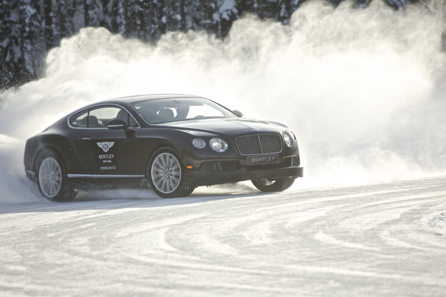 Bentley winter driving school