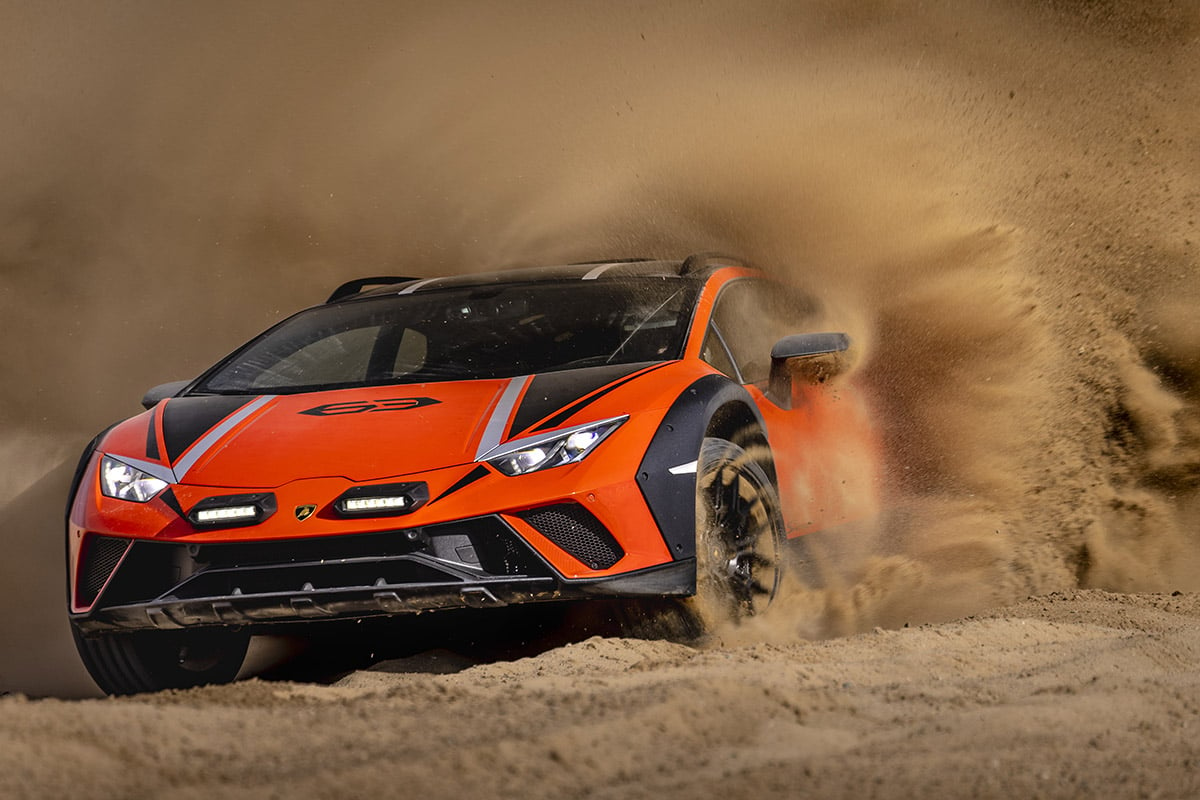 Lamborghini Huracán Sterrato se divierte en el desierto de California