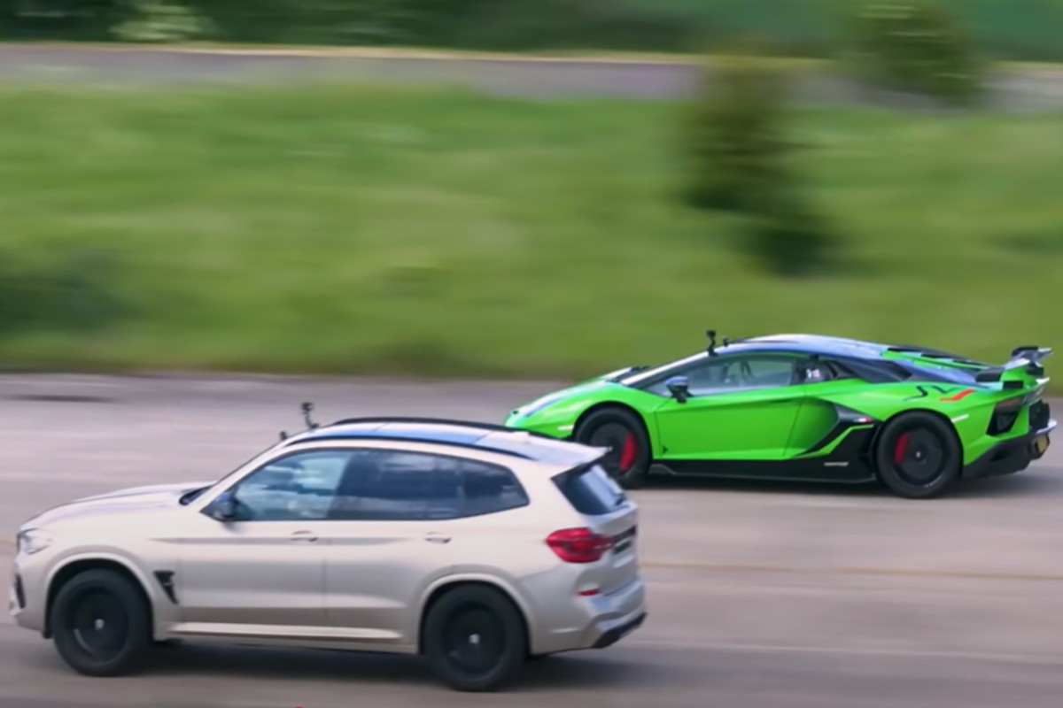 BMW X3 M vs Lamborghini Aventador SVJ: La batalla entre el SUV y el superdeportivo
