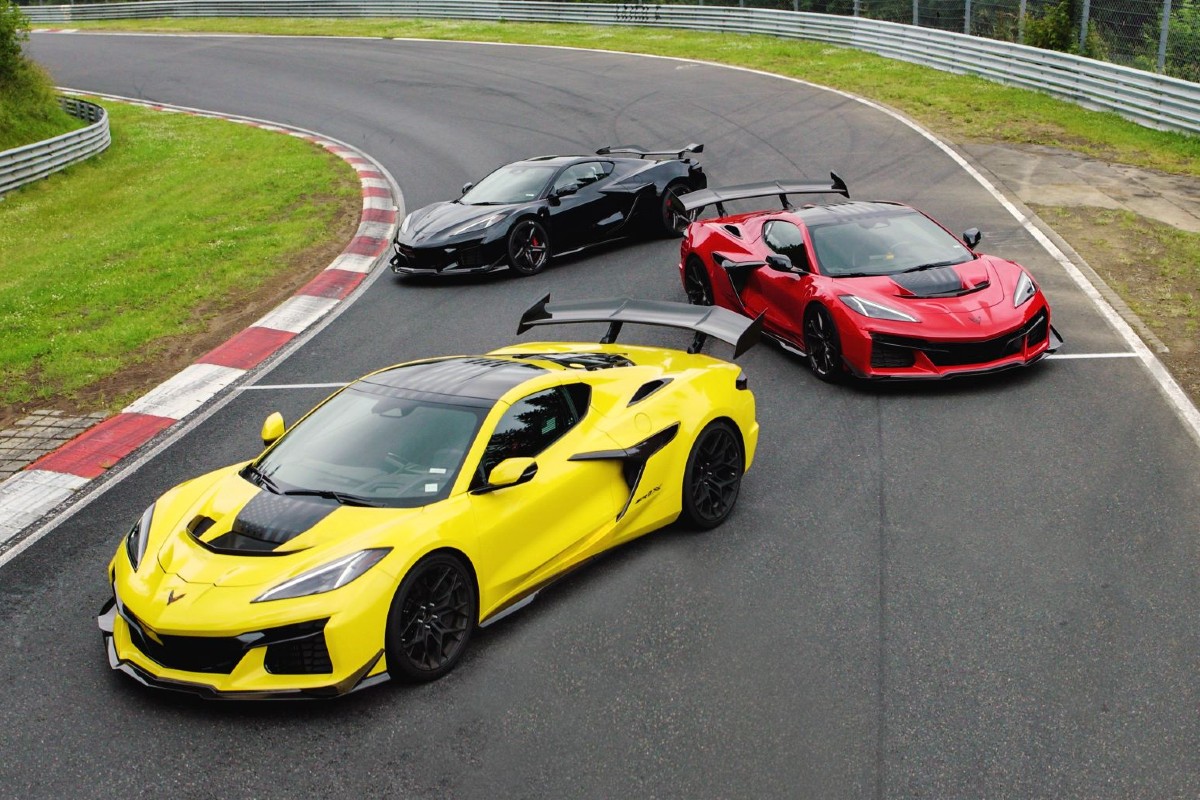 Tres modelos de Corvette: Récords impresionantes en el Nürburgring